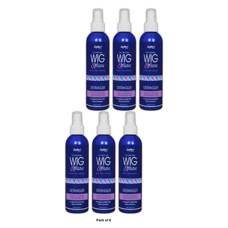Wig & Weave Detangler and Leave In Conditioner for Natural and Synthetic Hair 8 Oz (Pack of 6)