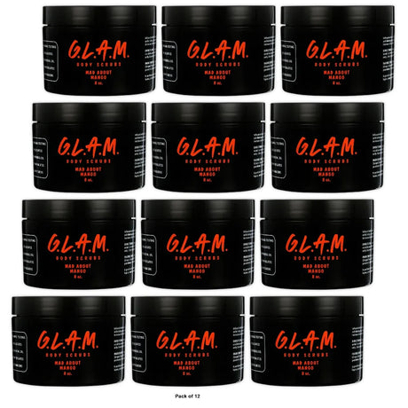 G.L.A.M. Mango Exfoliant 8 Oz (Pack of 12)