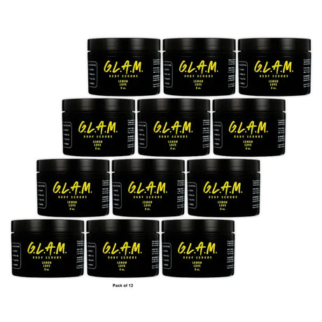GLAM LEMON LOVE BODY SCRUB 8 Oz (Pack of 12)