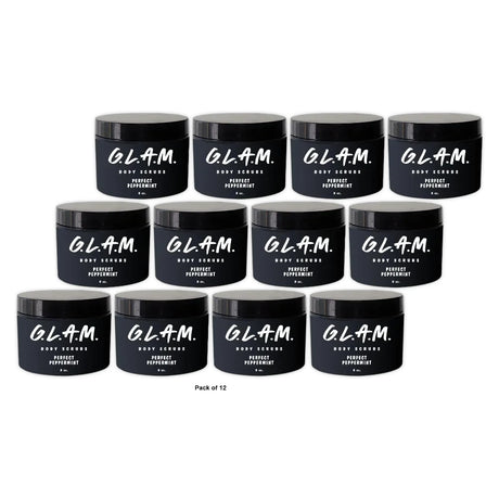 G.L.A.M. Perfect Peppermint Body Exfoliant 8 Oz (Pack of 12)