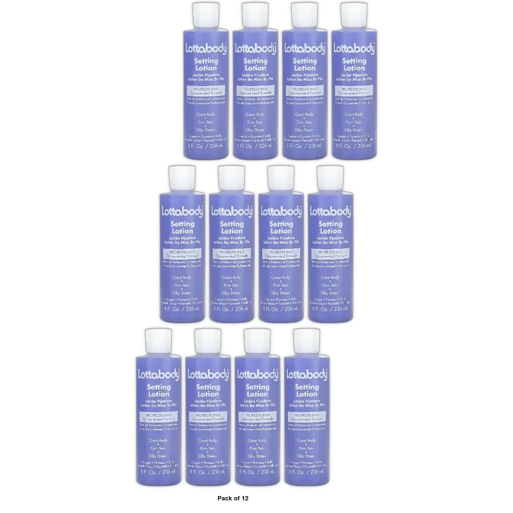 LOTTABODY Setting Lotion 8 oz (Pack of 12)