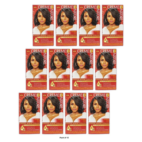 Creme of Nature Permanent Hair Color Soft Black 3.0 1.0 CT (Pack of 12)