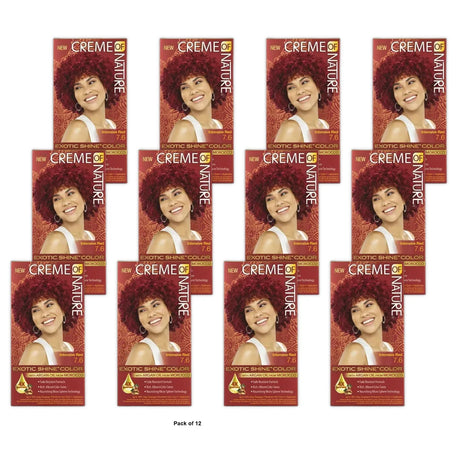 Creme of Nature Exotic Shine Color With Argan Oil, Intensive Red 7.6, 1 ea (Pack