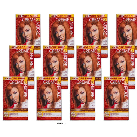 Creme of Nature Permanent Hair Color Red Copper 6.4, 1.0 CT (Pack of 12)
