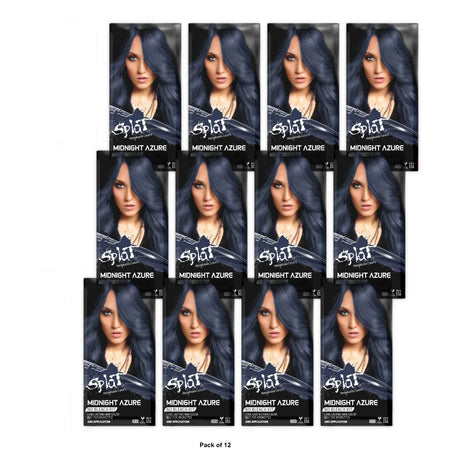 Splat Midnight Kit Semi Permanent Hair Color - Azure - 6 fl oz (Pack of 12)