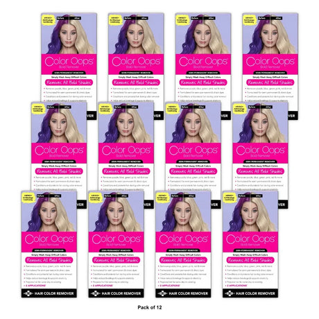 Color Oops Bold Color Remover Bond Rejuvenating Dye Remover 2 Applications (Pack of 12)