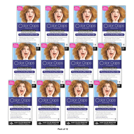 Color Oops Fix and Fortify Hair Color Remover Bleach-Free Bond Rejuvenating Dye (Pack of 12)
