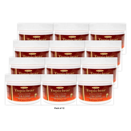 Topiclear 3 in 1 Creme Cocoa Butter Shea Butter Carrot Butter 18 fl oz (Pack of 12)