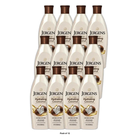 Jergens Hand and Body Lotion Hydrating Coconut Body Lotion 8 Oz (Pack of 6)