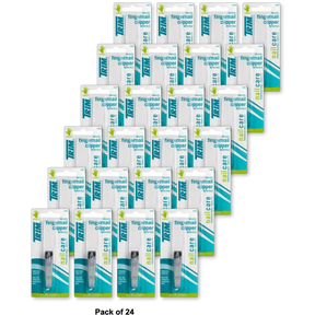Trim Deluxe Quality Steel Fingernail Clipper with File 3.2Oz (Pack of 24)
