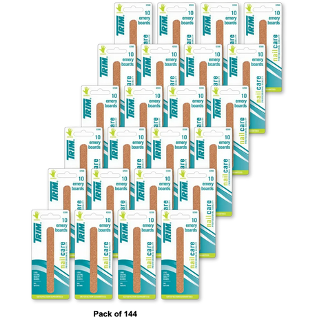 Trim Emery Boards Standard Length Nail Care 1Oz (Pack of 144)