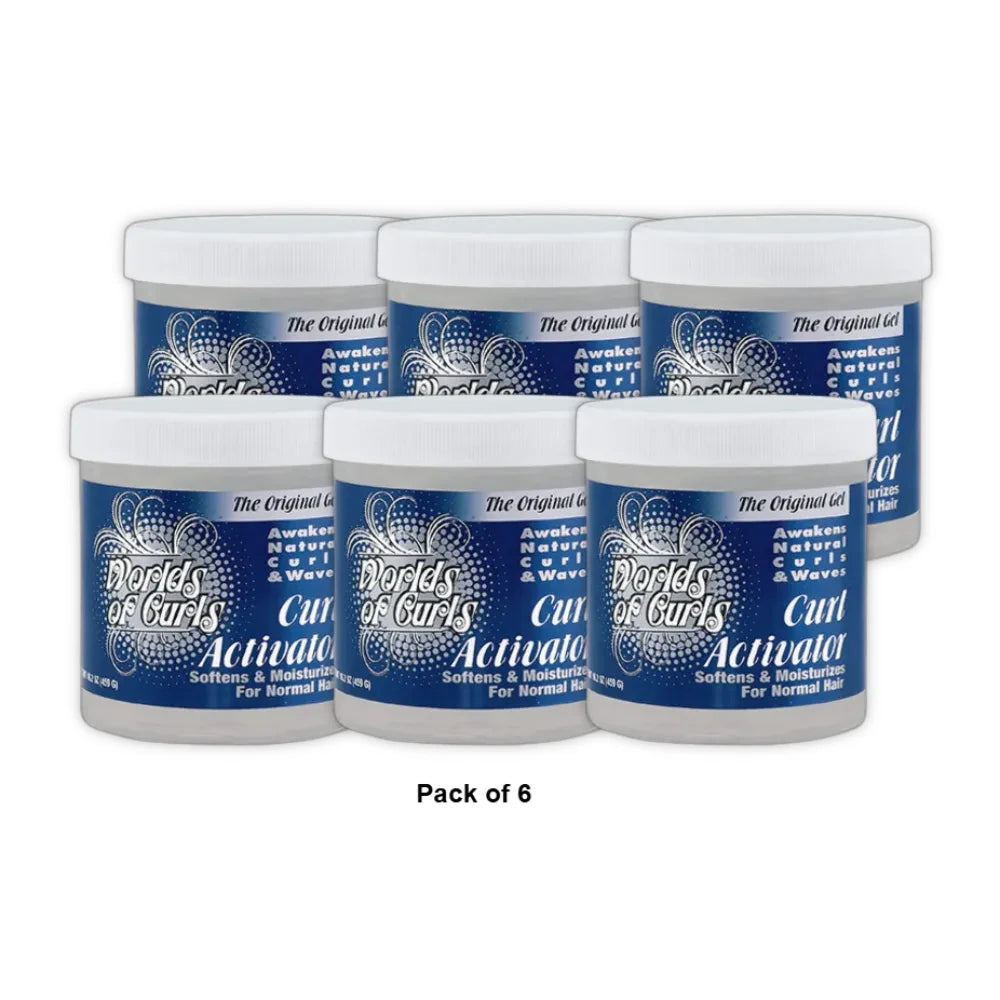 World of Curls Gel Activator - Regular 32 oz. (Pack of 6)
