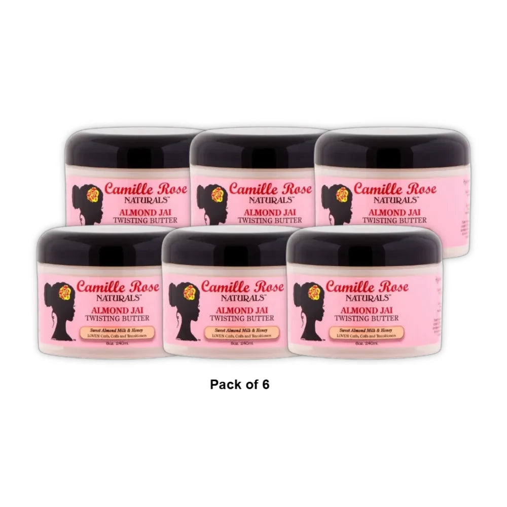Camille Rose Almond Jai Twisting Butter, 8.0 oz. (Pack of 6)