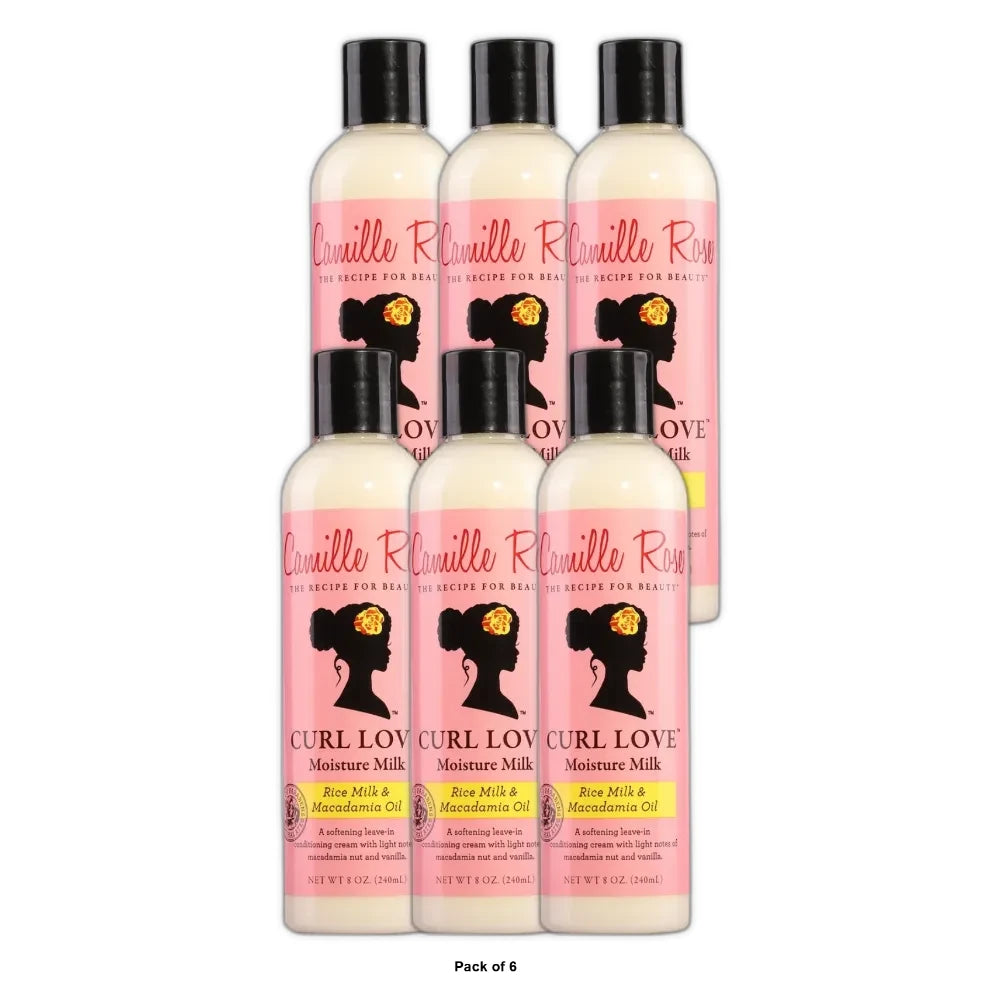 Camille Rose Curl Love Moisture Milk, 8.0 oz. (Pack of 6)