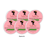 Camille Rose - Brown Butter Melt Mandarin Oil Hair Balm 4 Oz (Pack of 6)