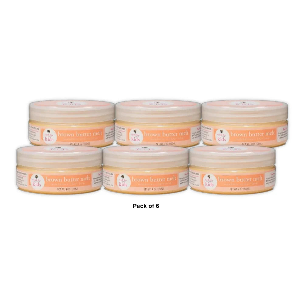 Camille Rose Kids Brown Butter Melt Mandarin Oil Nourish & Moisturize Kids Hair 4 Oz (Pack of 6)