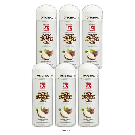Fantasia ic Shea Butter Oil Hair Polisher, 6 oz., Dry Hair Type, Moisturizing, Unisex (Pack of 6)