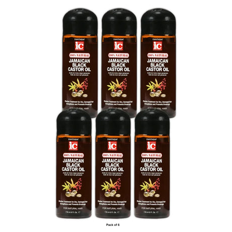 Fantasia Jamaican Black Castor Oil Ounce .6 Oz (Pack of 6)