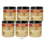Fantasia Jamaican Black Castor Oil Styling Gel 20 Oz (Pack of 6)