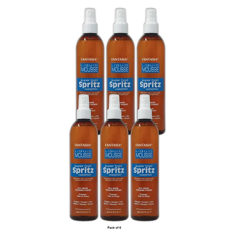 Fantasia Liquid Mousse Super Hold Spritz 10 Oz (Pack of 6)