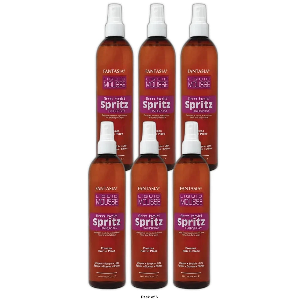 Fantasia Liquid Mousse Spritz - Firm Hold 10 oz (Pack of 6)