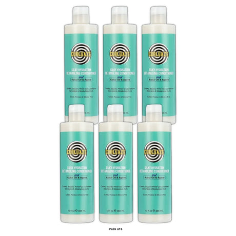 Curldaze Kukui Oil & Agave Silky Hydration Detangling Conditioner – 12 Fl. Oz (Pack of 6)