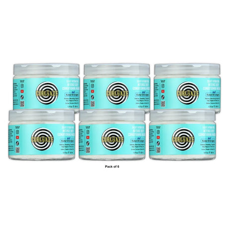 Curldaze Silky Hydration Intense Deep Conditioning Masque with Kukui Oil and Agave Hair Mask  12. Oz (Pack of 6)