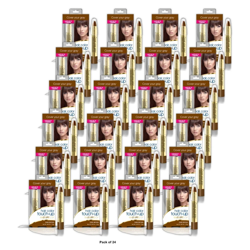 CYG Waterproof Chubby Pencil -- Dark Brown 0.10 Oz (Pack of 24)