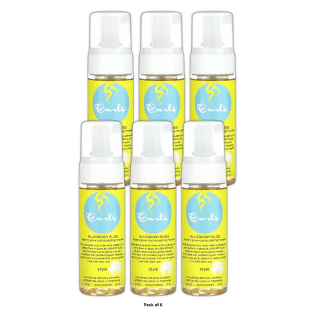 CURLS Blueberry Bliss Repair & Grow Curl Sculpting Mousse, 5.75 Fl. Oz (Pack of 6)