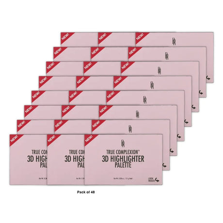 Black Radiance True Complexion 3D Highlighter Palette - 0.38oz (Pack of 48)