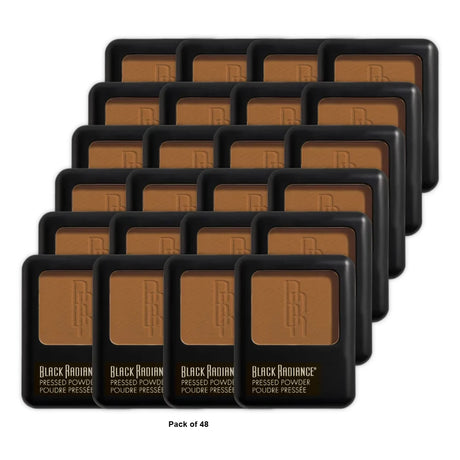Black Radiance Pressed Powder - Makeup Finishing Powder - Bronze Glow - 0.28oz (Pack of 48)