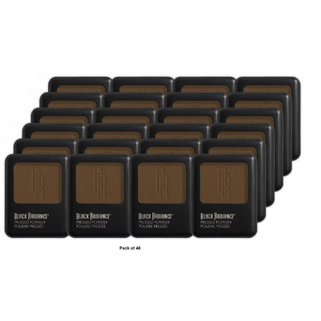 Black Radiance Pressed Powder - Makeup Finishing Powder - Ebony (Deep) - 0.28 oz (Pack of 48)