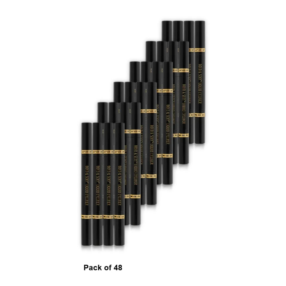 Black Radiance Bold & Sexy Liquid Eyeliner Black - 0.01 oz(Pack of 48)