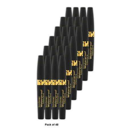 Black Radiance Waterproof Mascara Black Eclipse CA6432A-0.34 fl oz (Pack of 48)