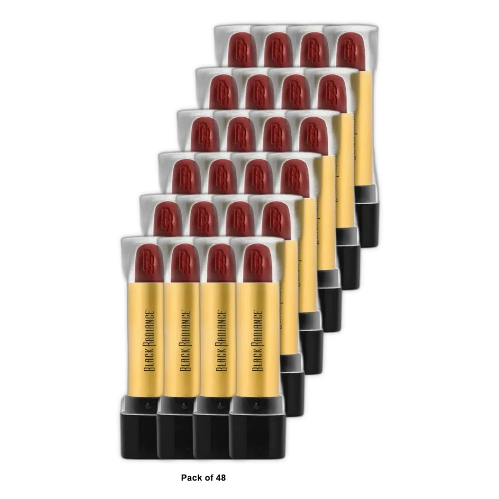Black Radiance Perfect Tone Lip Color Lipstick - Reggae Red-0.13 oz (Pack of 48)