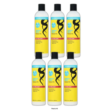 CURLS - Blueberry Bliss Super Rich Moisture Fix Leave In Conditioner, 12 Fl. Oz (Pack of 6)