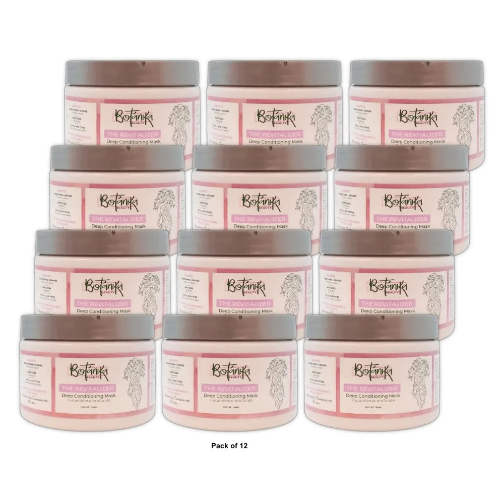Botanika Beauty The Revitalizer Deep Conditioning Mask – 12 Fl. Oz (Pack of 6)