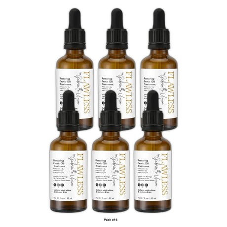 Flawless by Gabrielle Union Restoring Exotic Oil Treatment for Natural Curly & Coily Hair, 1.7 Fl. Oz (Pack of 6)