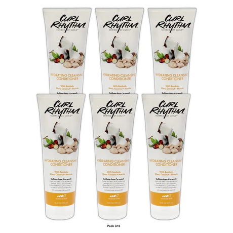 Curl Rhythm Hydrating Cleanser Conditioner, 10 Fl. Oz (Pack of 6)