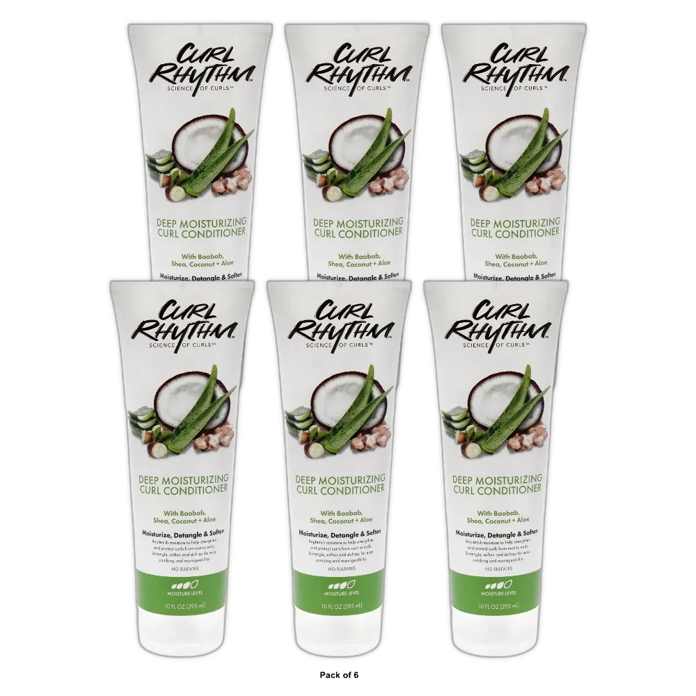 Curl Rhythm Deep Moisturizing Curl Conditioner, 10 Fl. Oz (Pack of 6)