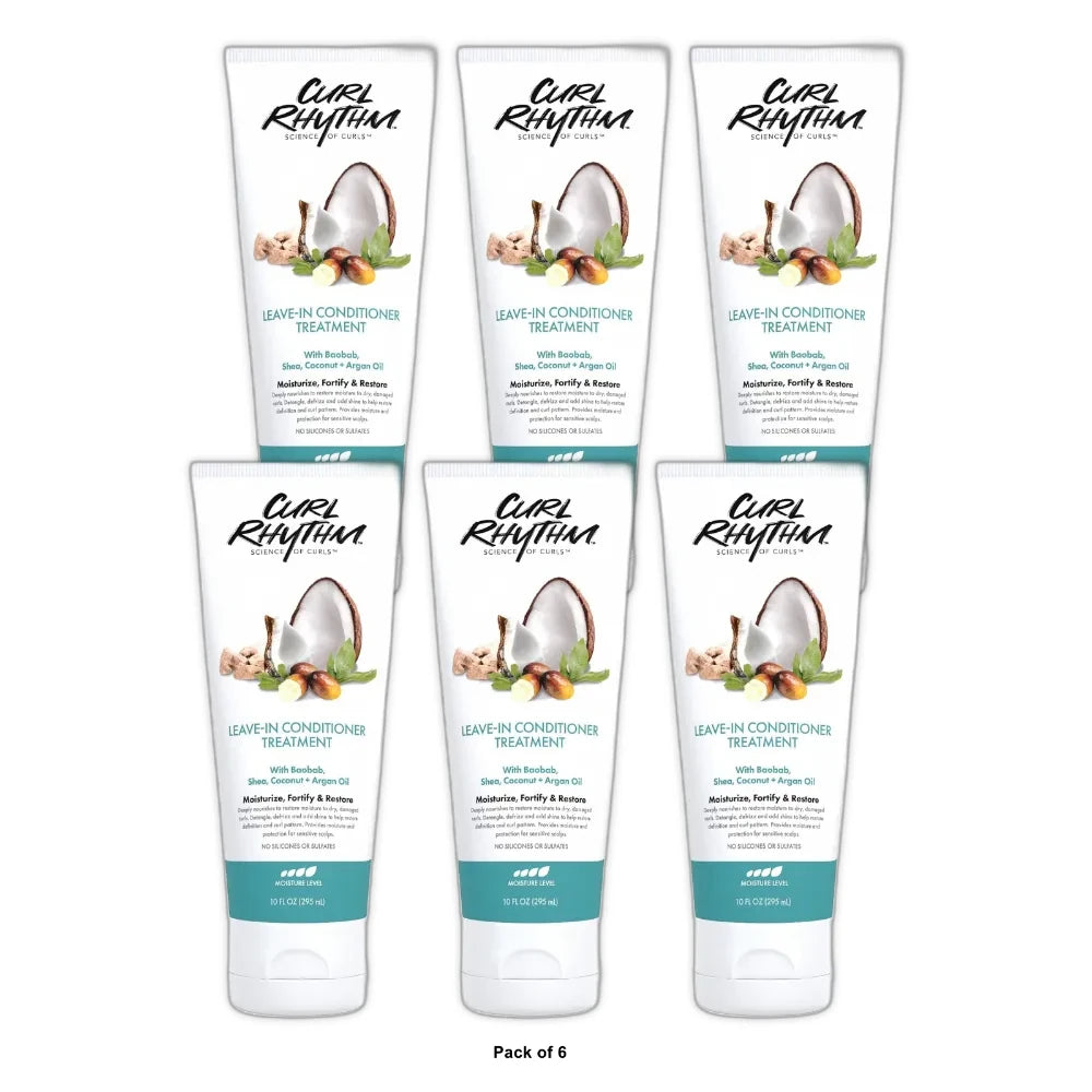 Curl Rhythm Leave-In Conditioner Treatment, 10 Fl. Oz (Pack of 6)
