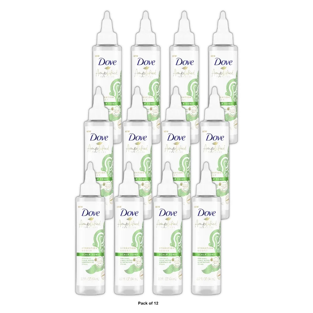 Dove Amplified Textures Vitamin B3 & Aloe Extract Hair and Scalp Treatment – 3.2 Fl. Oz (Pack of 12)