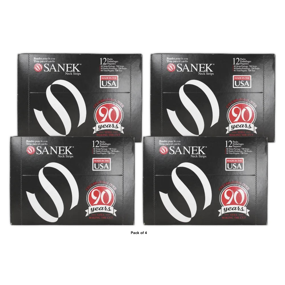 Sanek Display Neck Strips 60 strips 2. (Pack of 4)