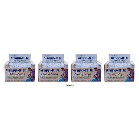 Graham Professional Beauty Wrapp-It Jr Styling Strips – White, 9 Packs (360 Strips Each) (Pack of 4)