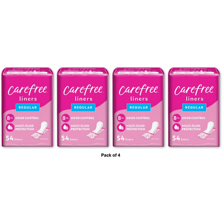 Carefree Acti-Fresh Body Shape Regular To Go Unscented Pantiliners 1.41Oz (Pack Of 4)