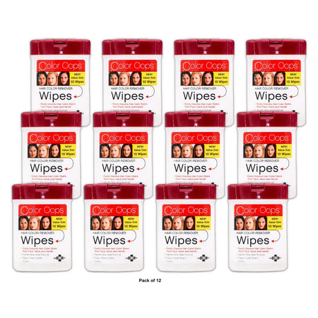 Color Oops Hair Color Remover Wipes 10 Ct (Pack of 12)