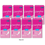 Carefree body shape thin unscented pads to go 10.86oz (Pack of 8)