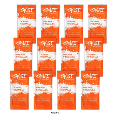 Splat Rebellious Long Lasting Hair Color 1.5oz - Orange Fireballs (Pack of 12)