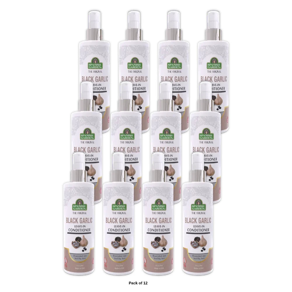 Spanish Garden 22010 The Original Black Garlic Leave-in Conditioner 8 Oz (Pack of 24)