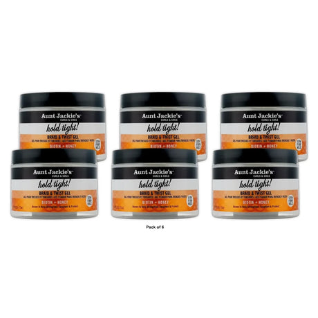 Aunt Jackie?s Braid + Twist Collection Hold Tight Braid & Twist Extra Firm Hold 7.5 Oz (Pack of 6)
